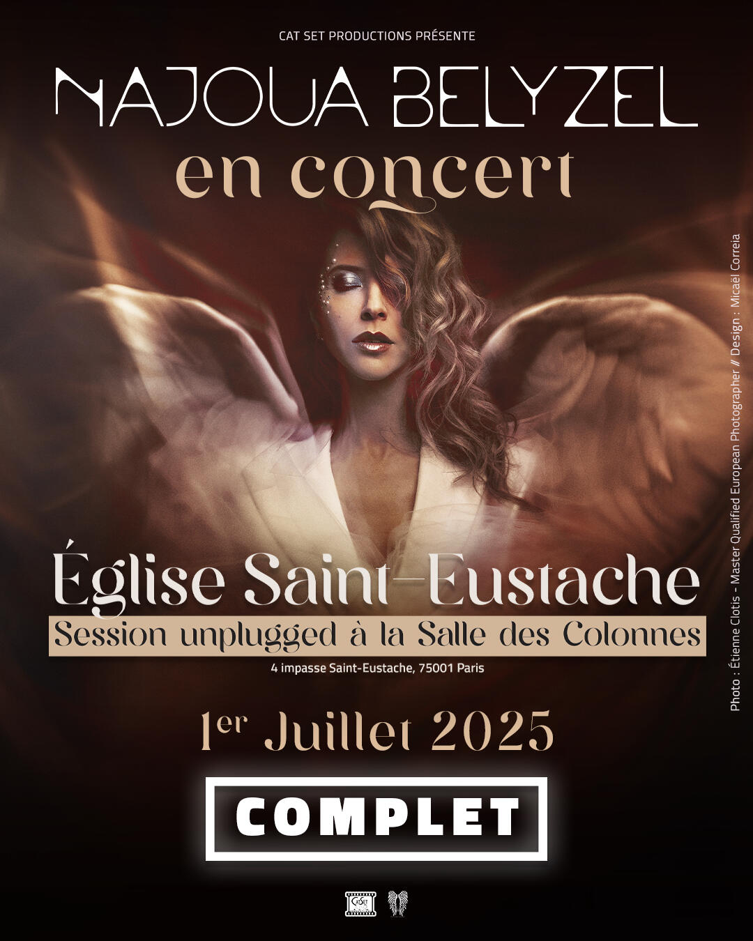 NAJOUA BELYZEL EN CONCERT À PARIS - ÉGLISE SAINT-EUSTACHE Najoua Belyzel en concert à l'église Saint-Eustache à Paris